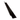 Solin larmier noir en acier 2 po x 1 3/4 po x 3/8 po calibre 29