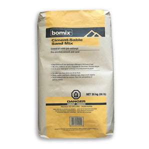 30 kg bag of Bomix premixed cement-sand