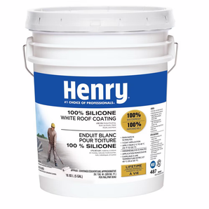 Enduit Blanc Pour Toiture 100% Silicone 18.9L