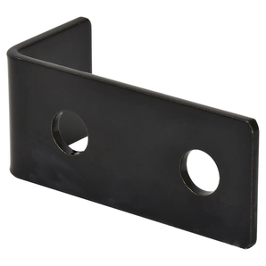 Équerre d’angle décalée noire renforcée 3.5 x 1.6 x 1.5 x 1/8 pouces (1 pc)
