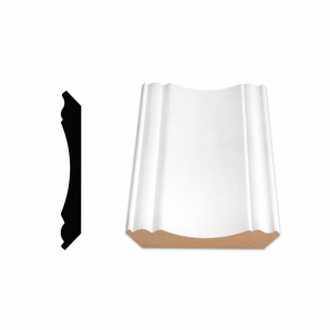 Panneau de fibres MDF avec apprêt 5/8 po x 4 1/2 po x 96 po, moulure Ogee/Couronne