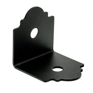 Angle à 90° revêtu de poudre noire pour 4x ZMAX galvanisé
