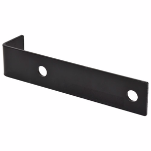Équerre d’angle décalée noire renforcée 7.5 x 1.6 x 1.5 x 1/8 pouces (1 pc)