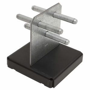 Base de poteau cachée CPTZ avec galvanisation ZMAX pour 6x6