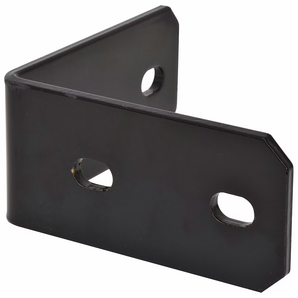 Équerre d’angle noire renforcée 6.2 x 3 x 1/8 pouces (1 pc)