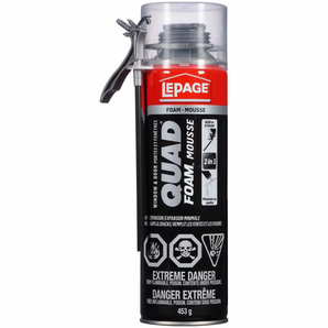 Mousse isolante en spray pour portes et fenêtres usage intérieur/extérieur (453 gr)