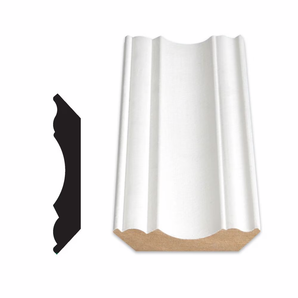 Moulure en couronne coloniale peinte en MDF 5/8 po x 3 5/16 po x 96 po