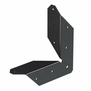 Angle revêtu de poudre noire pour solive/poteau 2x2 ZMAX