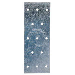Plaque D'assise galvanisée TP 20 calibres 1 13/16 po x 5 po