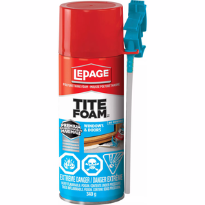 Mousse isolante en spray pour portes et fenêtres usage intérieur/extérieur (340 gr)