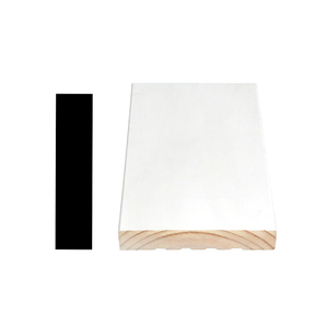 Ensemble de cadre de porte double en pin à jointure à doigts pré-usinée, 9/16 pouce x 4 5/8 pouce