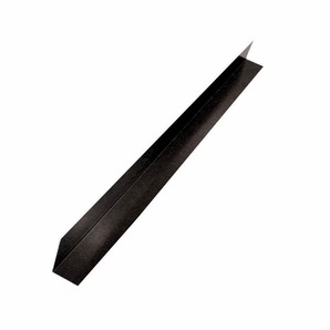 Solin d'angle noir 10 pi x 3 po x 3 po en acier de calibre 29