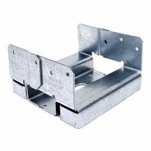 Base de poteau réglable galvanisée ZMAX pour poteau 6x6
