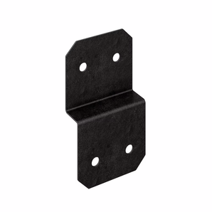 Étrier ZMAX 5 po pour solive de terrasse finition en poudre noire pour 2x