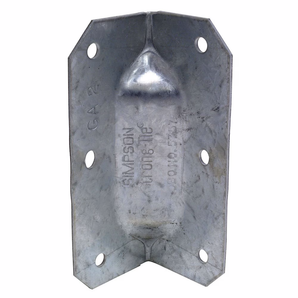 Angle de renfort galvanisé GA de 3-1/4 pouces calibre 18