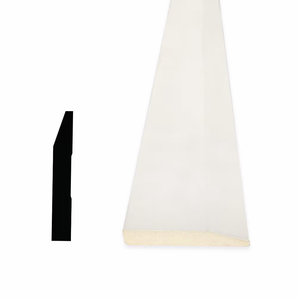 Boîtier moderne en MDF apprêté 5/8" x 2 3/4" x 85"