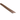 Moulure de seuil brun en aluminium 2 po x 2 po x 10 pi