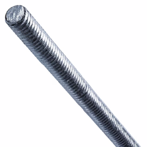 Tige d'acier entièrement filetée 3/8-16 x 72 pouces, zinguée, UNC