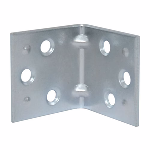 Équerres double largeur 1-1/2" plaquée zinc (2 pcs)