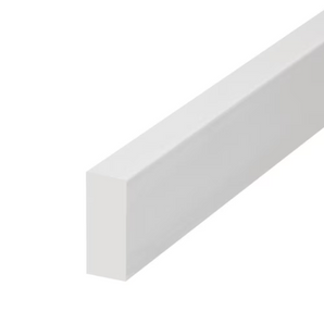 Moulure Trimplank blanche de 1 po x 2 po x 12 pi
