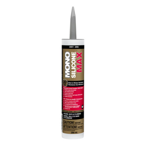 MONO Premium Kitchen &amp; Bathroom Caulk Silicone Max, Grey (290ml)