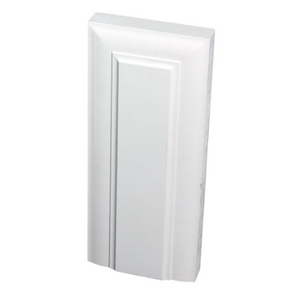 Bloc de plinthe en panneaux de fibres MDF apprêté style victorien 1 po x 3 3/4 po x 9 po.