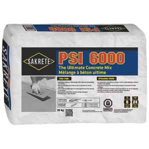 PSI 6000, 30 Kg Fiber Reinforced Concrete Mix Superior Freeze-thaw and Salt-Scaling Durability