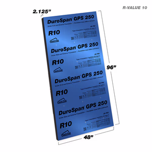 Panneau isolant rigide en mousse GPS Résistance thermique R-10 2.13 po x 48 po x 96 po