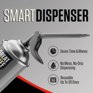 Mousse isolante expansive polyvalente noire avec applicateur Smart Dispenser réutilisable (16 oz - 454 gr)