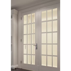 Ensemble de cadre de porte double en pin à jointure à doigts pré-usinée, 9/16 pouce x 4 5/8 pouce