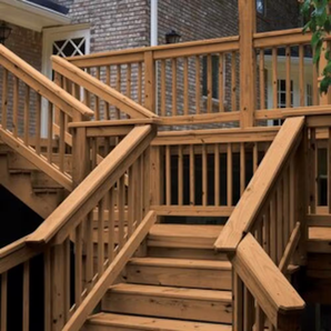 2 po x 12 po x 48 po Marche d'escalier en Bois Traité