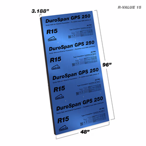 Panneau isolant rigide en mousse GPS Résistance thermique R-15 3.19 po x 48 po x 96 po