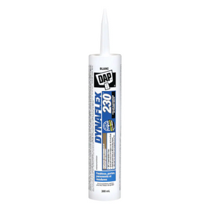 DAP Scellant intérieur/extérieur haut de gamme DYNAFLEX 230, Blanc (300 ml)