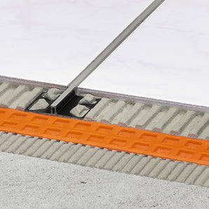 Schluter DILEX-BWS Profilé pour joint de surface Plastique PVC avec zone de mouvement CPE de 3/16" Gris pierre 7/16" (11 mm) x 8' 2-1/2"