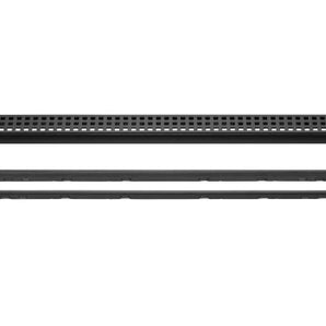 Schluter KERDI-LINE Drain linéaire encastré avec design de grille Square acier inoxydable (V4) noir mat 3/4" x 31-1/2"