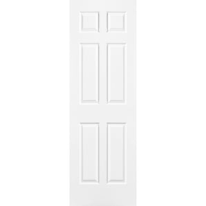 6 Panel Hollow Door Wood Grain - 26 X 80