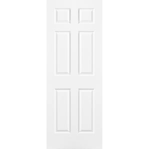 6 Panel Hollow Door Wood Grain - 30 X 80