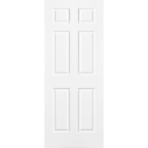 6 Panel Hollow Door Wood Grain - 32 X 80