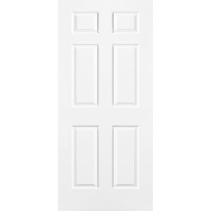 6 Panel Hollow Door Wood Grain- 36 X 80