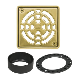 Schluter KERDI-DRAIN Ensemble de grille carrée Classic - acier inoxydable (V2) or classique 4"