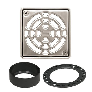 Schluter KERDI-DRAIN Ensemble de grille carrée Classic - acier inoxydable (V2) nickel 4"