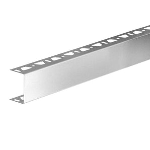 Schluter KERDI-BOARD-ZA Profilé de finition en "U" - acier inoxydable (V2) brossé 2" x 8' 2-1/2"