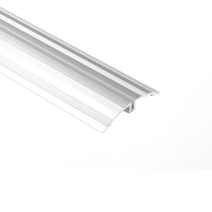 Schluter SHOWERPROFILE-WSK Profilé de support modernisé - aluminium anodisé mat 5/16" (8 mm) x 8' 2-1/2"