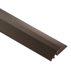Schluter VINPRO-U Profilé réducteur pour revêtement de vinyle aluminium anodisé bronze antique brossé 7/32" (5.5 mm) x 8' 2-1/2"