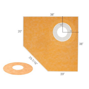 Schluter Base de douche mince KERDI-SHOWER-TT néo-angle 38" x 38"
