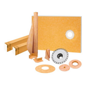 Schluter KERDI-SHOWER-KIT Ensemble de douche avec position de sortie décentrée sans gille avec 2" PVC bride 38" x 60"