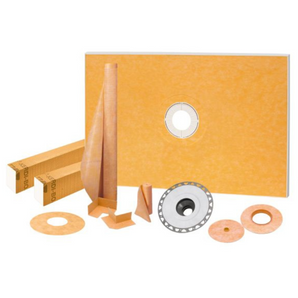 Schluter KERDI-SHOWER-KIT Ensemble de douche avec position de sortie centrée sans gille avec 2" ABS bride 48" x 72"