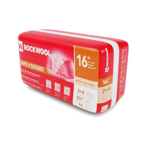Stone Wool Insulation 23" OC for 2 x 4 Wood Studs (60.1 sq. ft.) - Safe'n'Sound