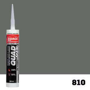 LePage QUAD MAX Bleu #810 Scellant flexible tout temps pour fenêtres, portes et bardages (280ml)
