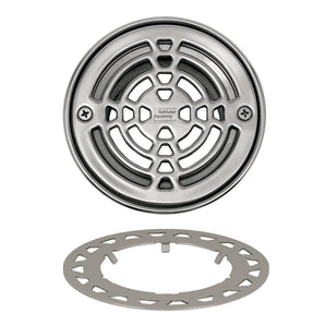 Schluter KERDI-DRAIN Ensemble de grille ronde Classic - acier inoxydable (V2) 6"